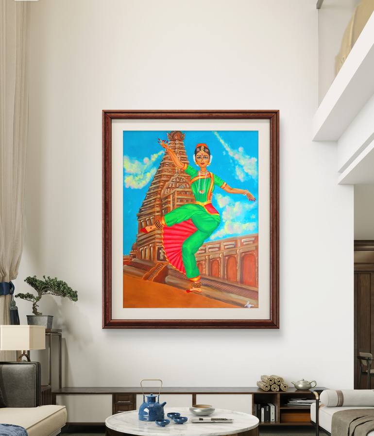 Original Art Nouveau Performing Arts Painting by Seemantaparna Ghosh