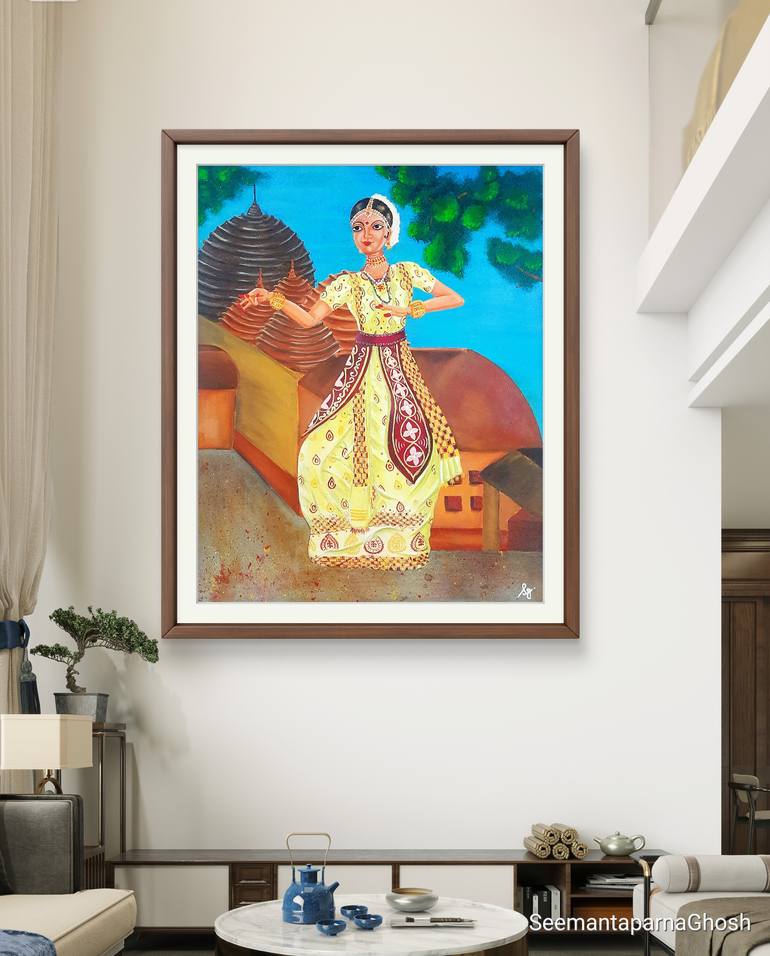 Original Portraiture Performing Arts Painting by Seemantaparna Ghosh