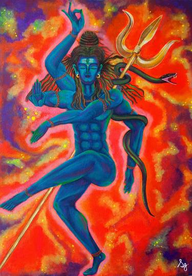 Original Figurative Religion Painting by Seemantaparna Ghosh