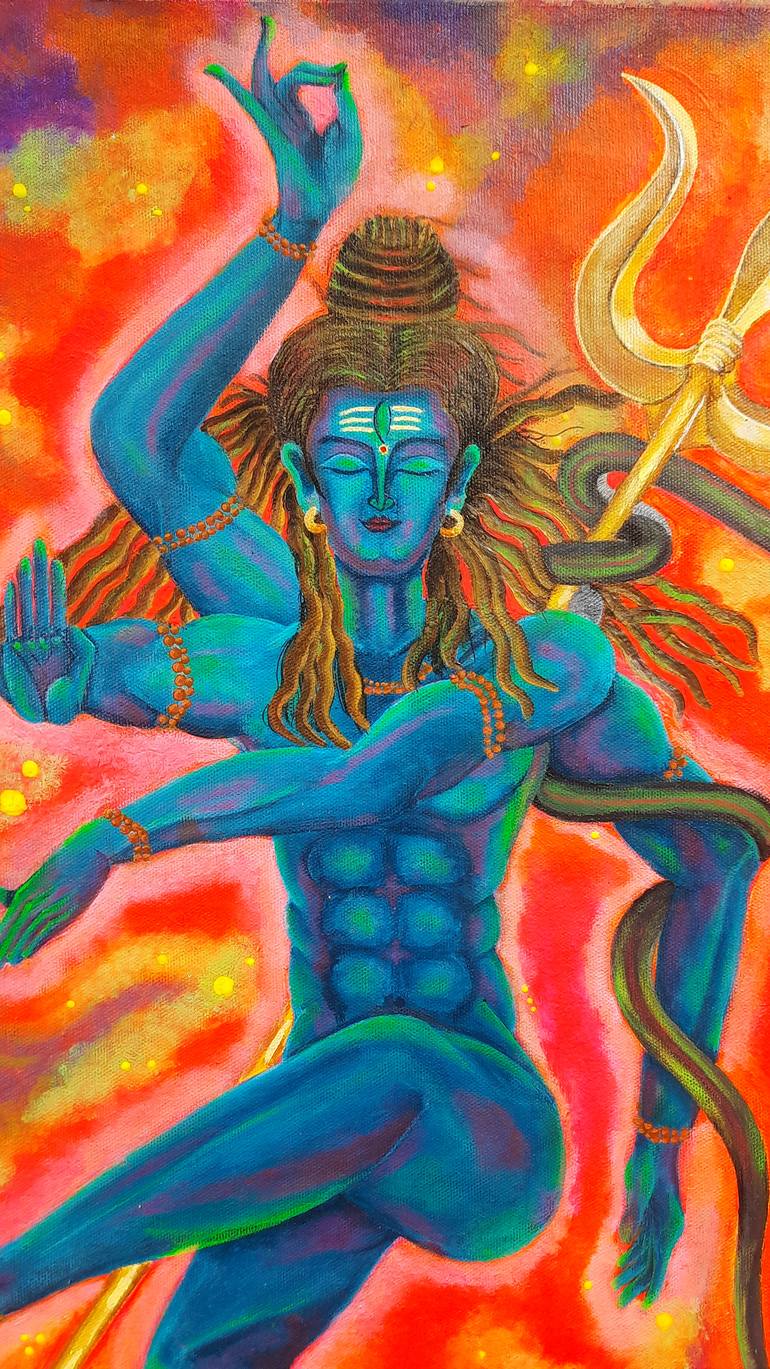 Original Figurative Religion Painting by Seemantaparna Ghosh