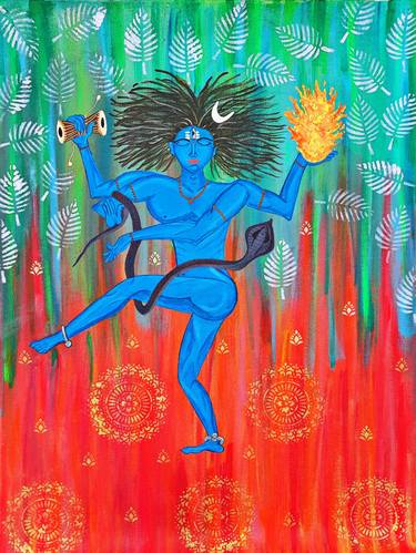 'Shiv Tandava' , An abstract Natraj painting thumb