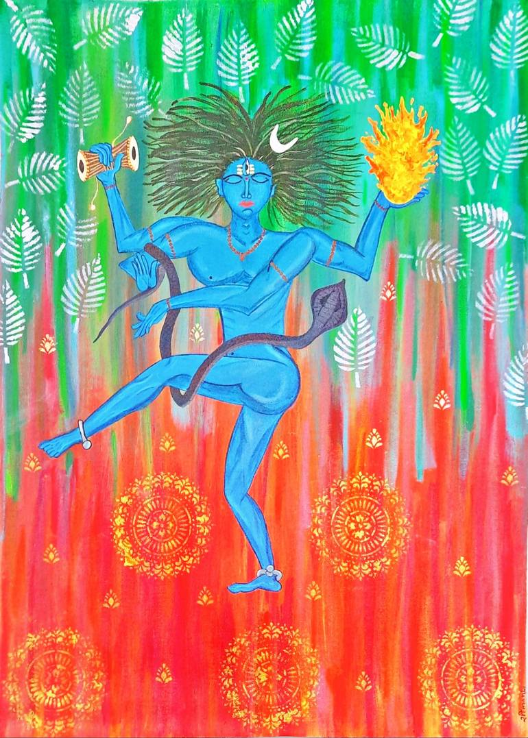 Original Figurative Abstract Painting by Seemantaparna Ghosh