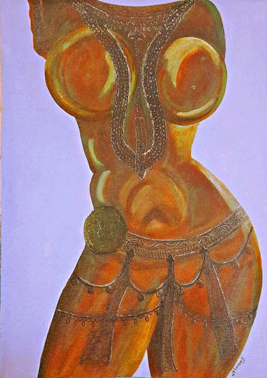 Original Figurative Body Paintings by Seemantaparna Ghosh