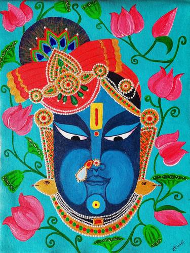 Print of Religious Paintings by Seemantaparna Ghosh