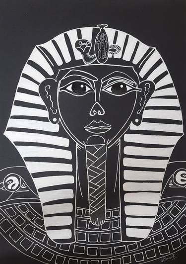 Tutenkhamun : The young Pharaoh sketch, Egyptian Painting thumb