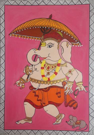 Ganesha with his Vehicle 'Dinka' thumb