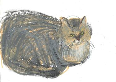 Print of Cats Drawings by Natasha Voronchikhina