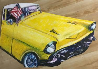 Original Pop Art Automobile Paintings by Joann Neufeld