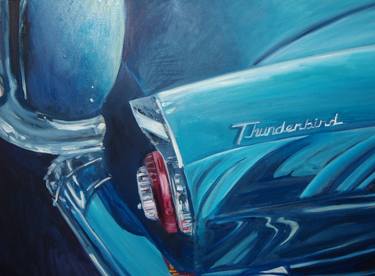 Original Photorealism Automobile Paintings by Joann Neufeld