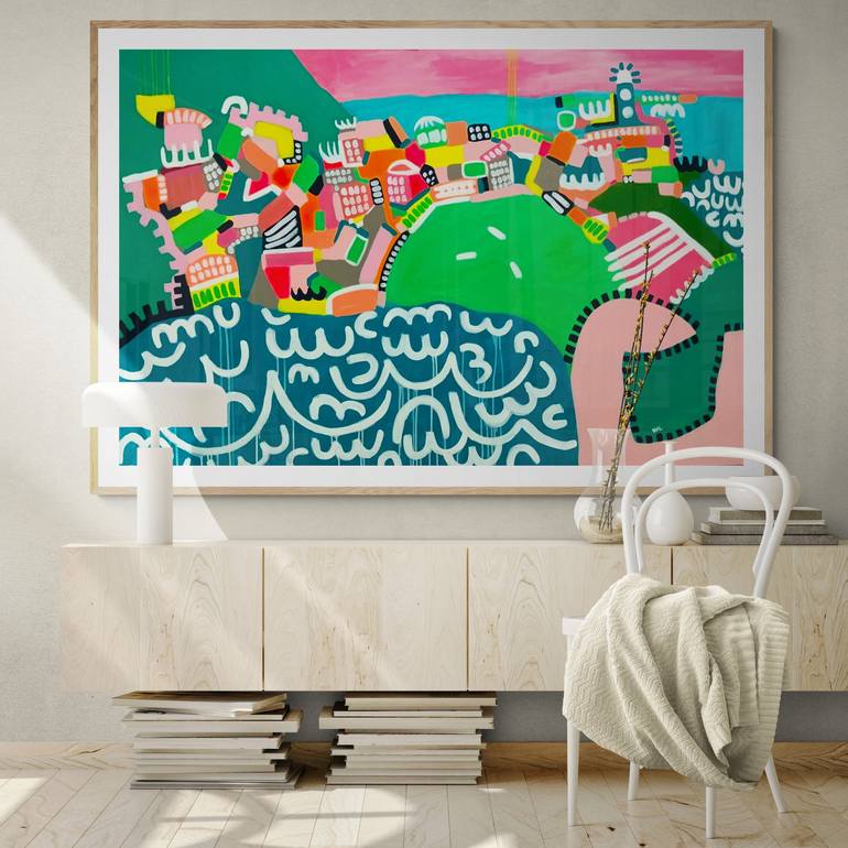 Original Abstract Painting by Wilma Lazaro