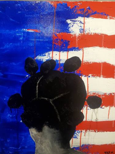 Original Expressionism Political Paintings by Taj Morris