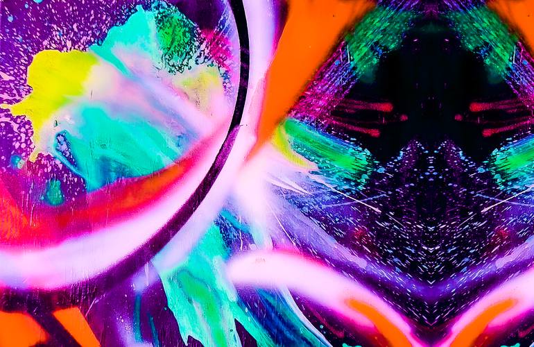 Original Abstract Expressionism Abstract Mixed Media by Kasai Massana 