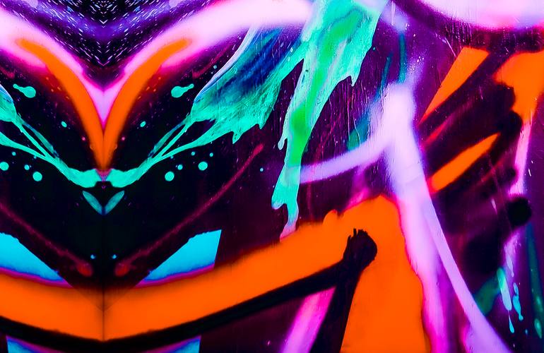 Original Abstract Expressionism Abstract Mixed Media by Kasai Massana 