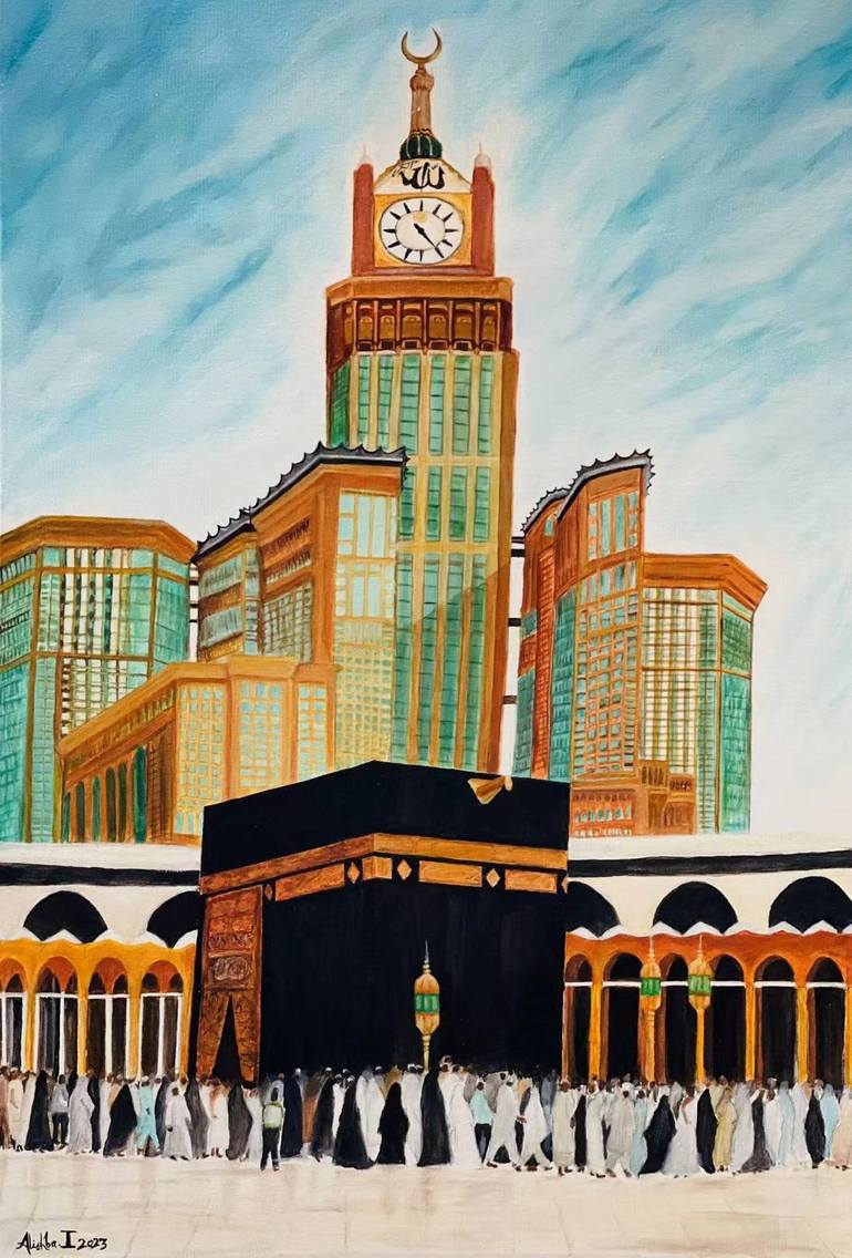 View of Makkah Painting by Alishba Imran | Saatchi Art