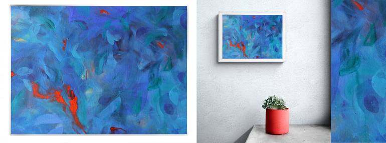 Original Fine Art Abstract Painting by SARA Aref