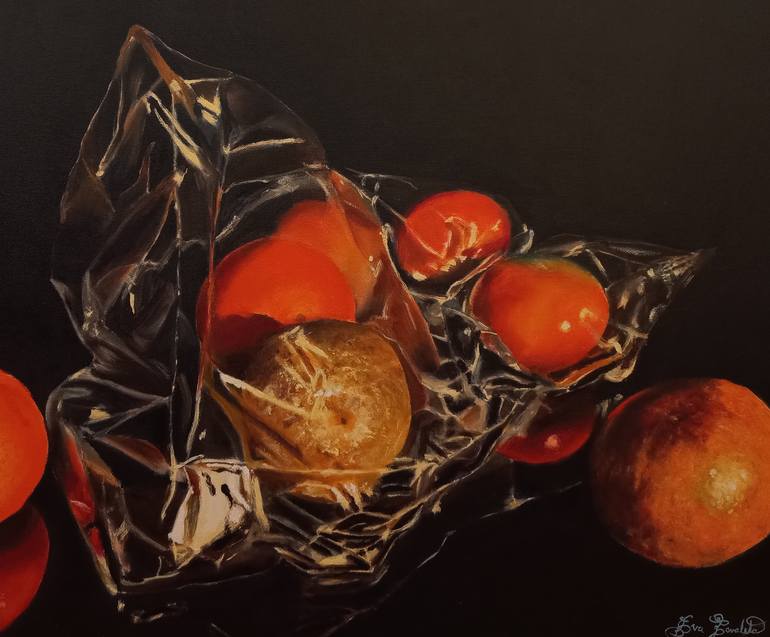 Original Figurative Still Life Painting by Eva Zavaleta Flores