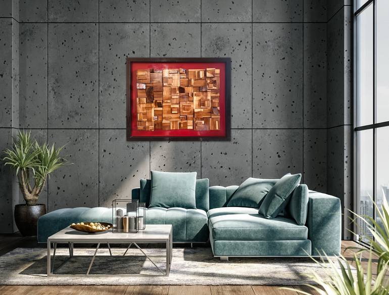 Original Abstract Geometric Collage by Kartik Singh