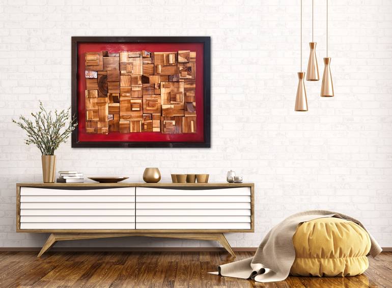 Original Abstract Geometric Collage by Kartik Singh