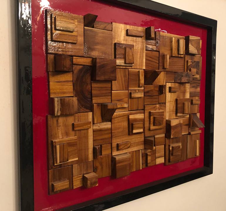 Original Abstract Geometric Collage by Kartik Singh
