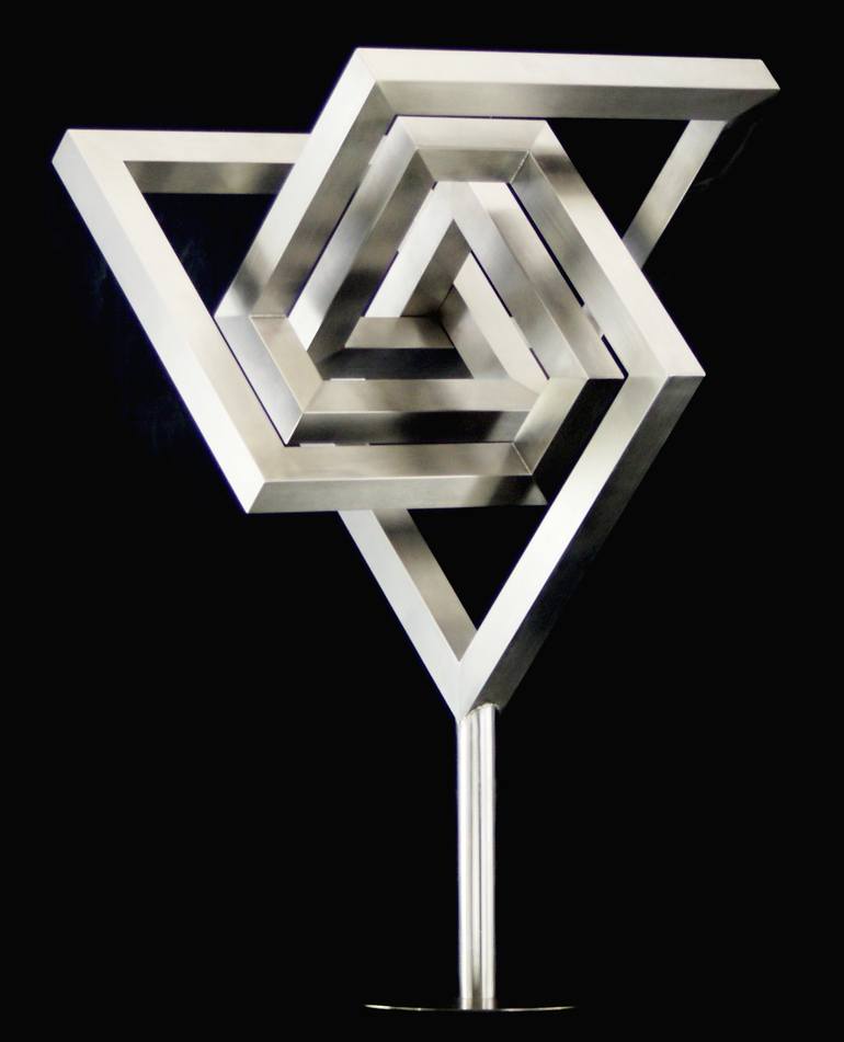 Original Conceptual Geometric Sculpture by W A Stanggaßinger