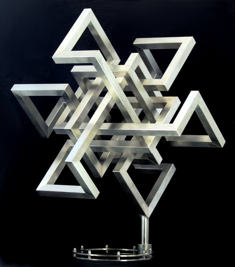 Original Conceptual Geometric Sculpture by W A Stanggaßinger