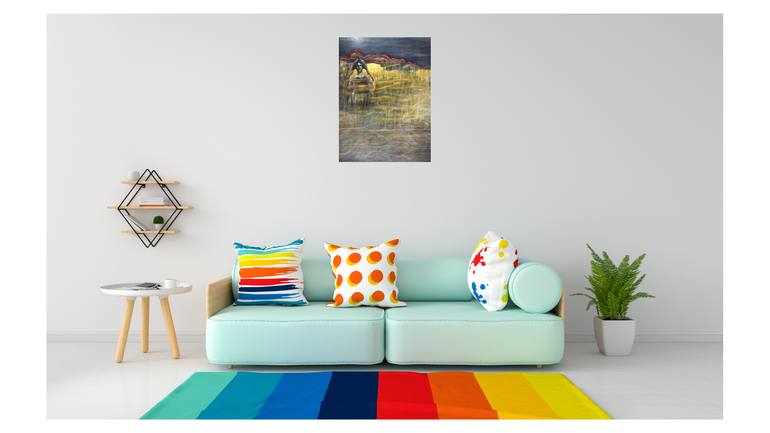 Original Conceptual Abstract Painting by Bikram Bardhan