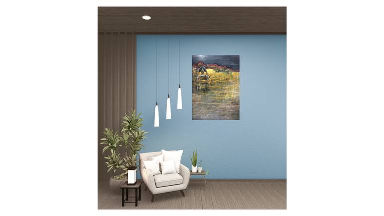Original Conceptual Abstract Painting by Bikram Bardhan