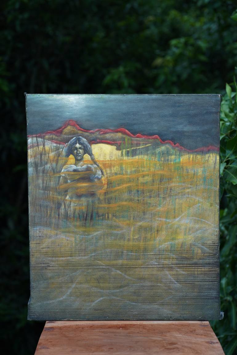 Original Conceptual Abstract Painting by Bikram Bardhan