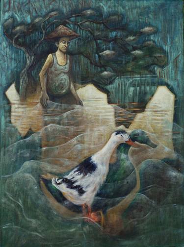 Original Conceptual Abstract Paintings by Bikram Bardhan