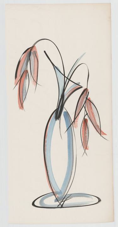 Original Minimalism Floral Paintings by Hester Wright