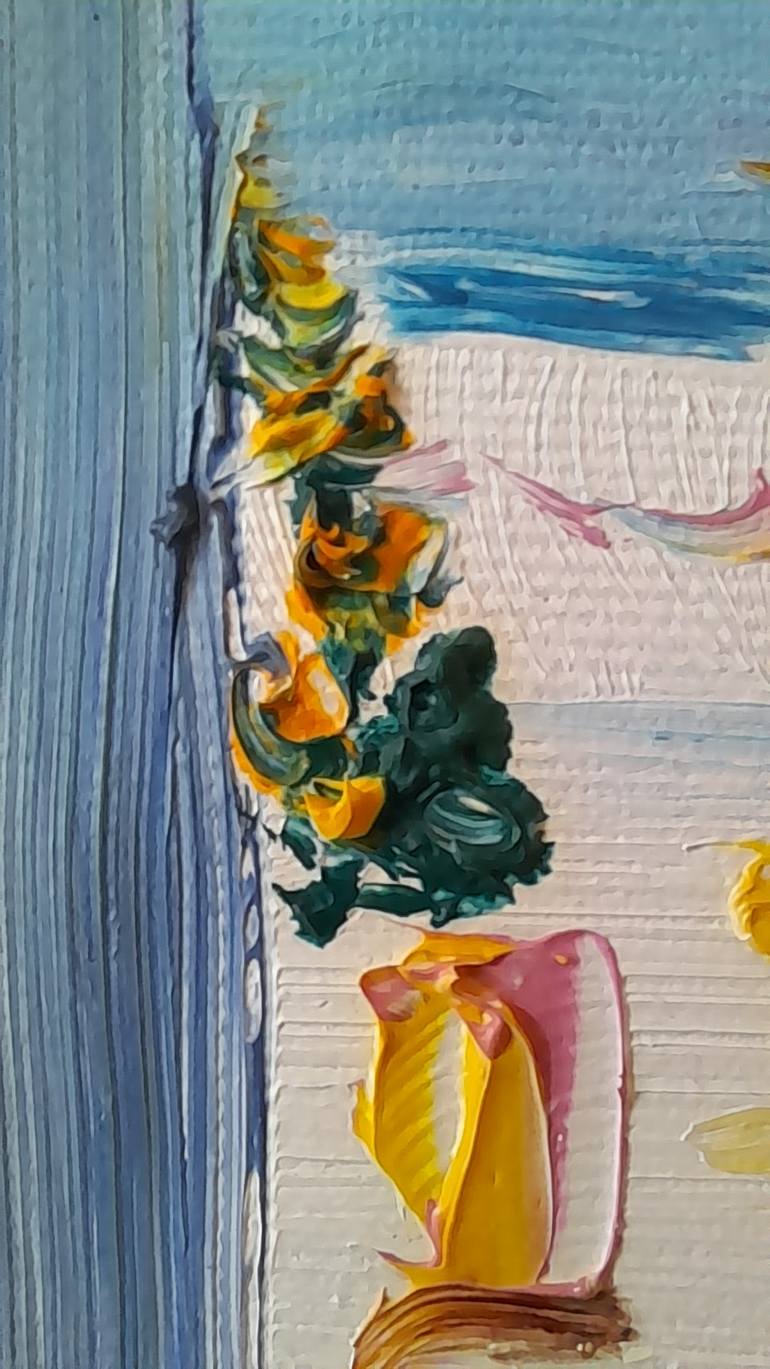 Original Impressionism Beach Painting by Stela Aleksandrova