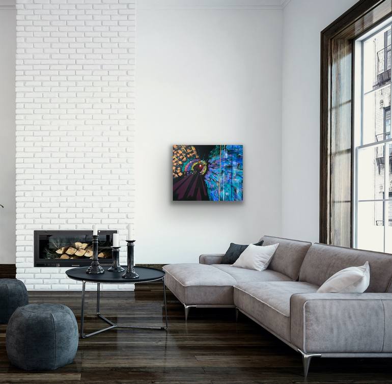 Original Abstract Painting by Edward Rosenfeld