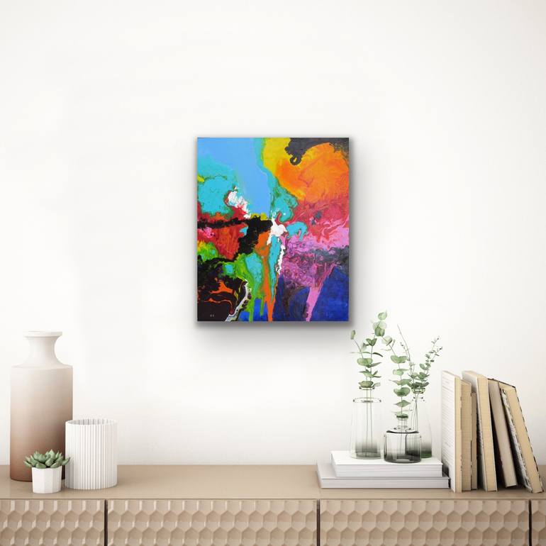 Original Abstract Painting by Edward Rosenfeld