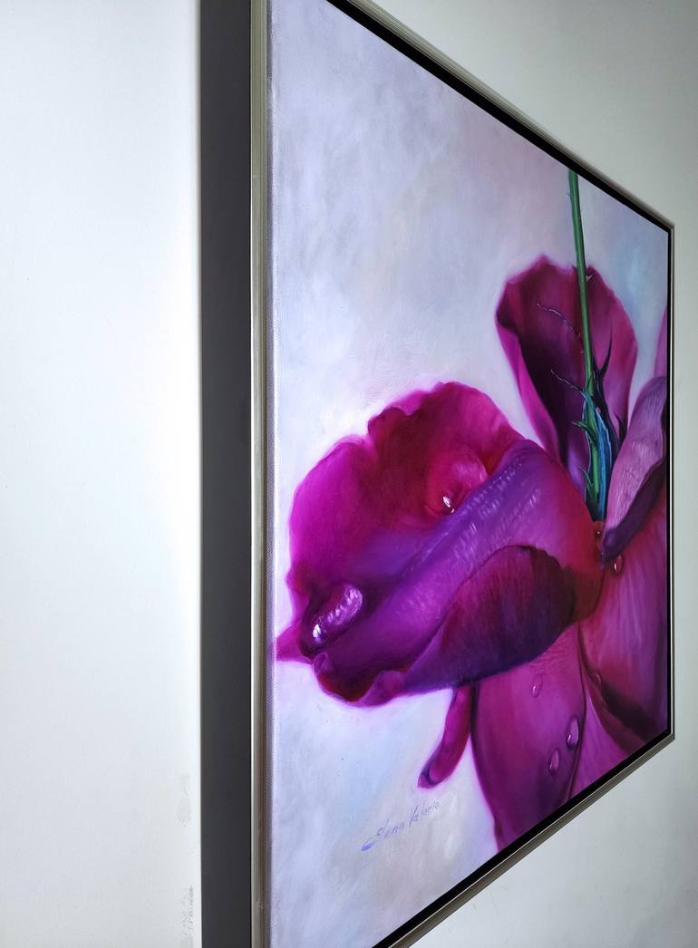 Original Fine Art Floral Painting by Elena Valerie