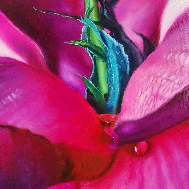 Original Fine Art Floral Painting by Elena Valerie