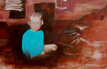 Original Figurative Children Paintings by Hajnalka Peterfy