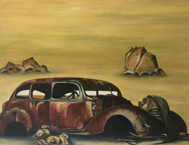 Original Automobile Paintings by Hajnalka Peterfy