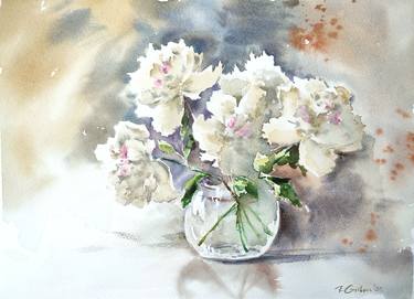 Print of Fine Art Floral Paintings by Elzbieta Gribova