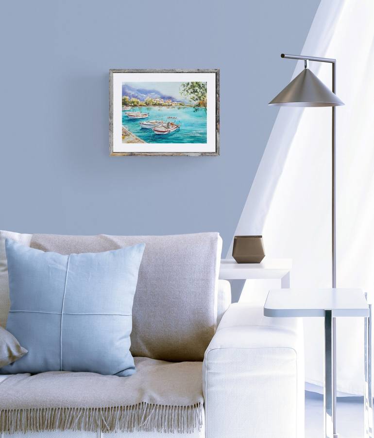 Original Seascape Painting by Elzbieta Gribova