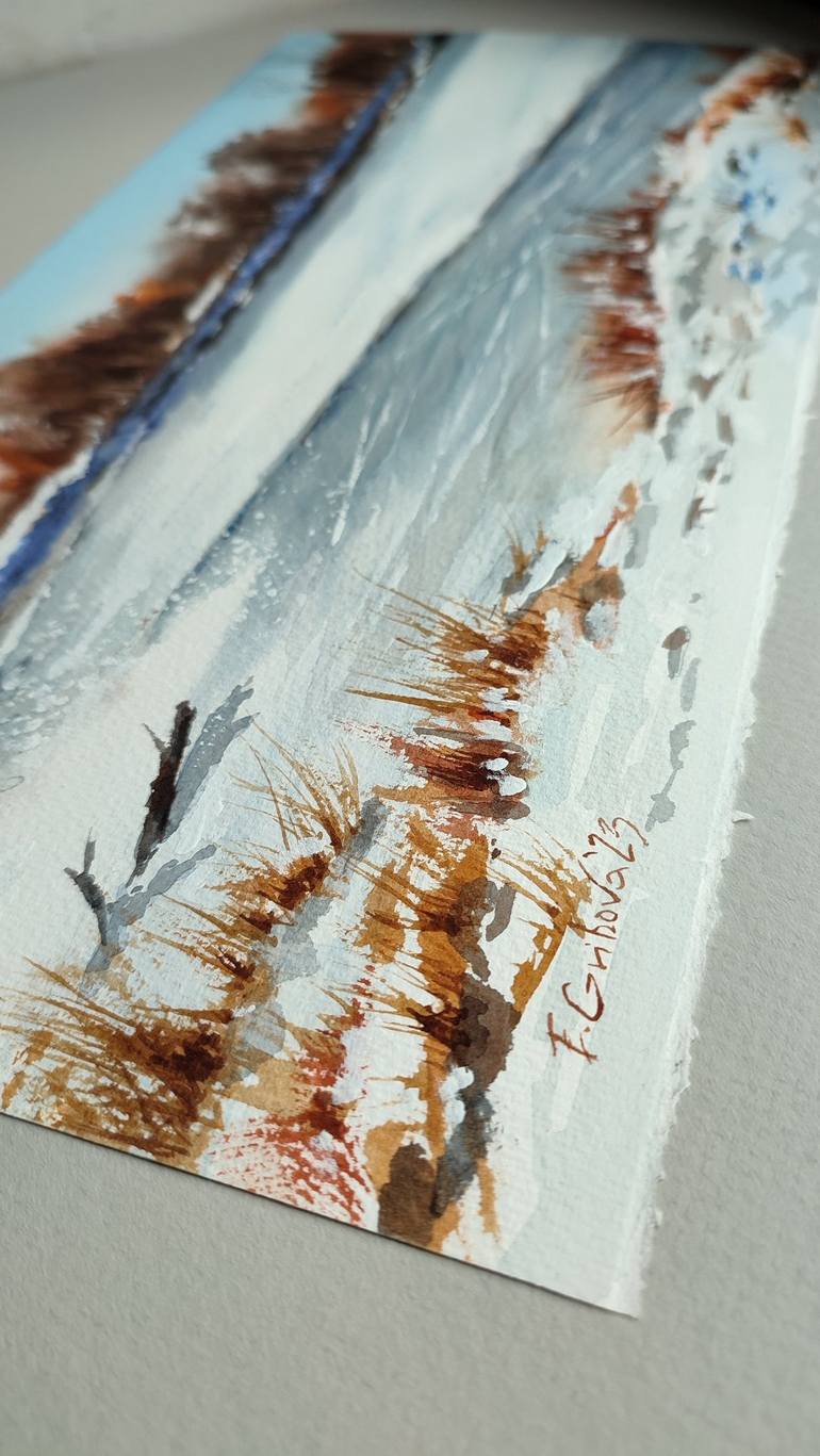 Original Contemporary Landscape Painting by Elzbieta Gribova