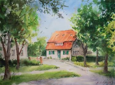 Original Realism Landscape Paintings by Elzbieta Gribova