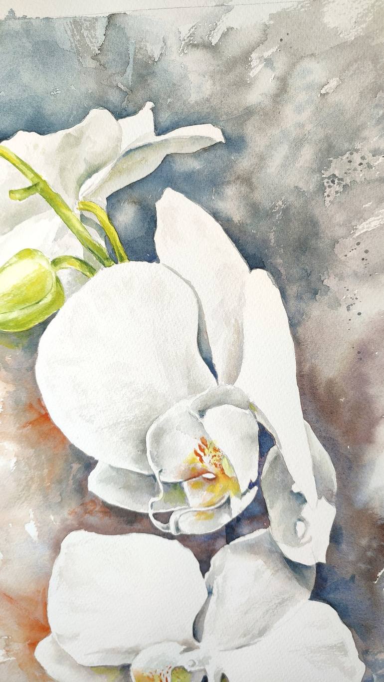 Original Floral Painting by Elzbieta Gribova