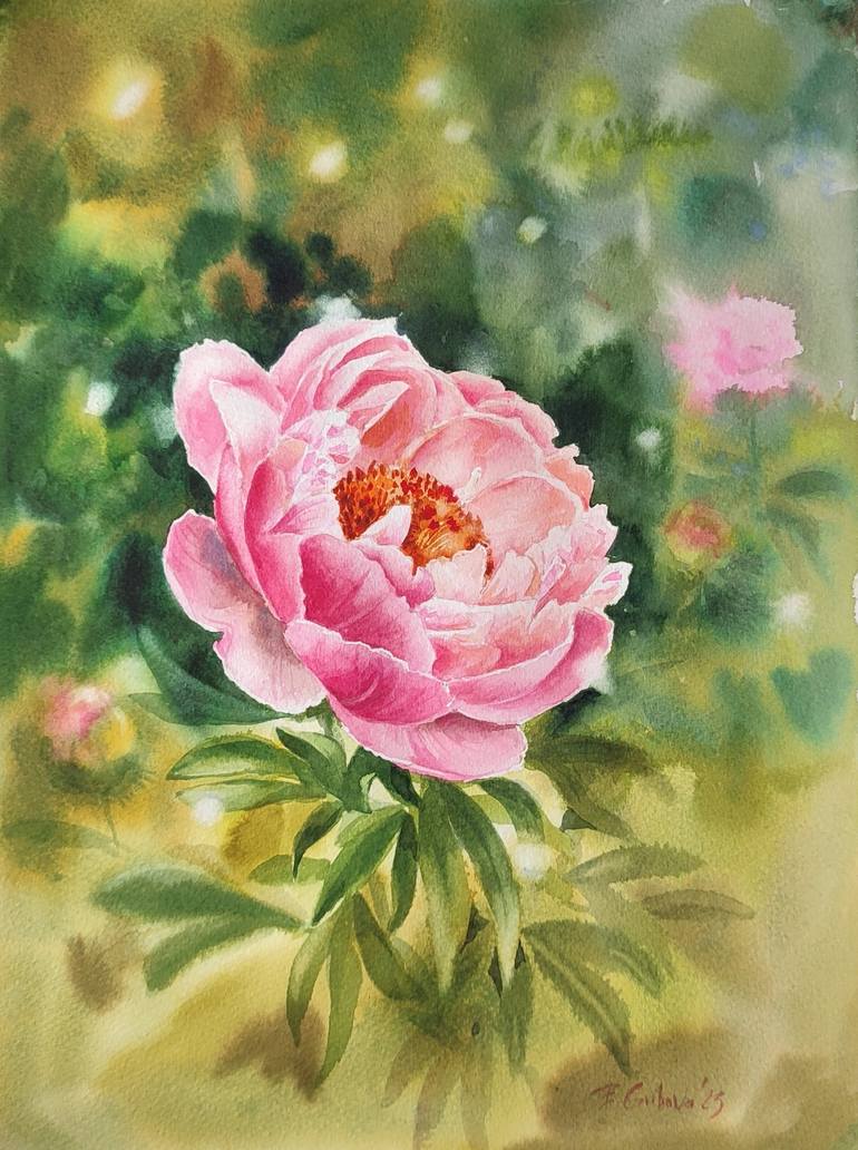 Print of Contemporary Floral Paintings by Elzbieta Gribova