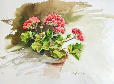 Print of Fine Art Floral Paintings by Elzbieta Gribova