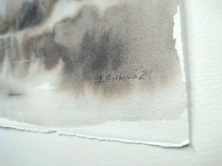 Original Impressionism Abstract Painting by Elzbieta Gribova