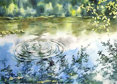 Print of Fine Art Water Paintings by Elzbieta Gribova