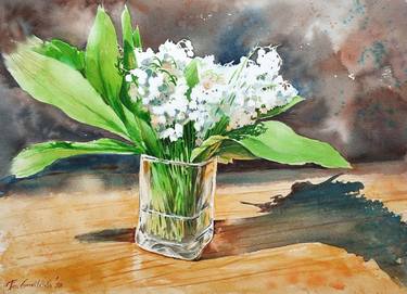 Original Floral Paintings by Elzbieta Gribova