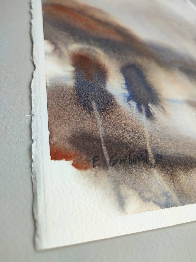 Original Abstract Nature Painting by Elzbieta Gribova