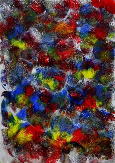 Print of Abstract Expressionism Abstract Paintings by Tibor Hunka