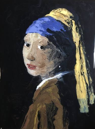 Girl with a Pearl Earring (after Vermeer) thumb